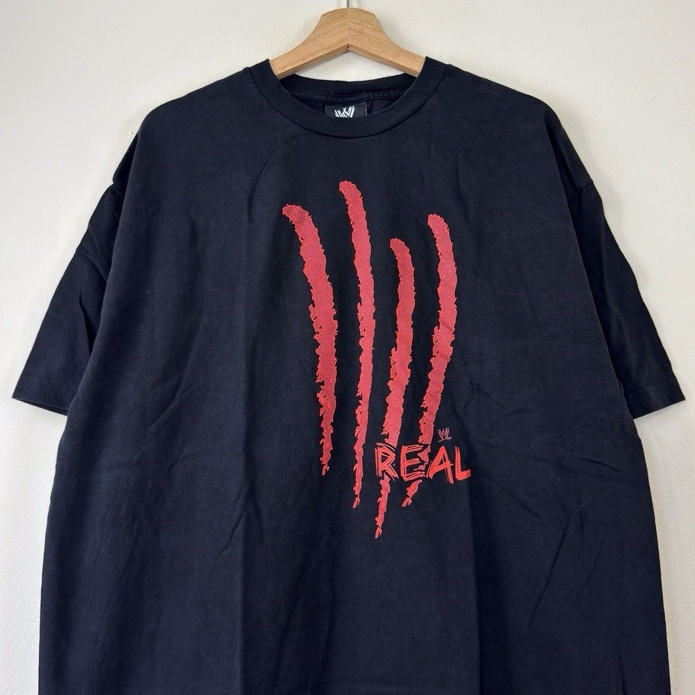 Vintage WWE Chris Benoit 4 Real Graphic Wrestling Black Tee Shirt - XL - Picture 2 of 6